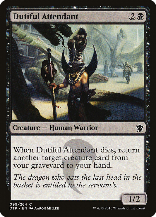 Dutiful Attendant (DTK-099) - Dragons of Tarkir - Premium MTG Single from Wizards of the Coast - Just $0.25! Shop now at Game Crave Tournament Store