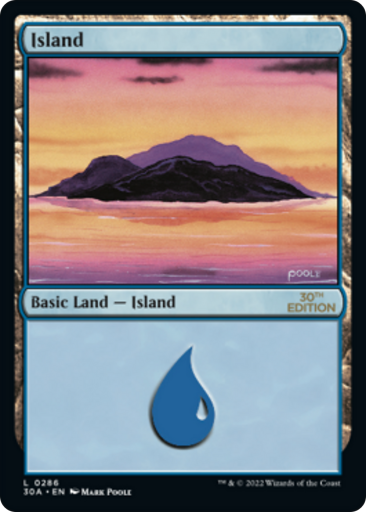 Island (30A-286) - 30th Anniversary Edition - Premium MTG Single from Wizards of the Coast - Just $0.24! Shop now at Game Crave Tournament Store