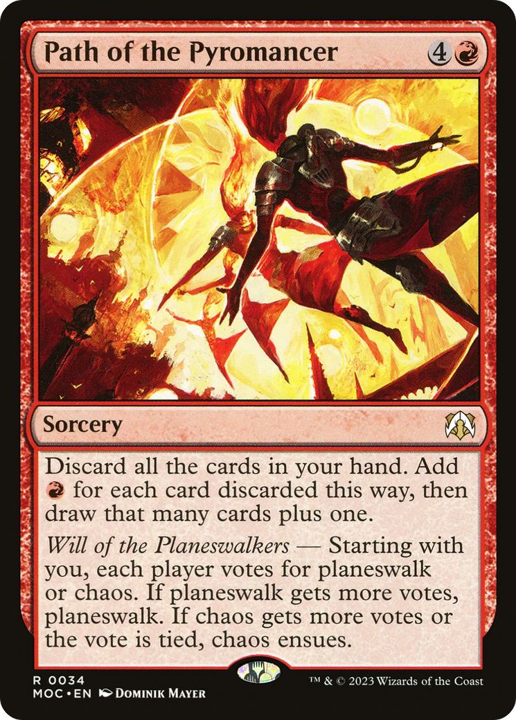 Path of the Pyromancer (MOC-034) - March of the Machine Commander - Premium MTG Single from Wizards of the Coast - Just $0.25! Shop now at Game Crave Tournament Store