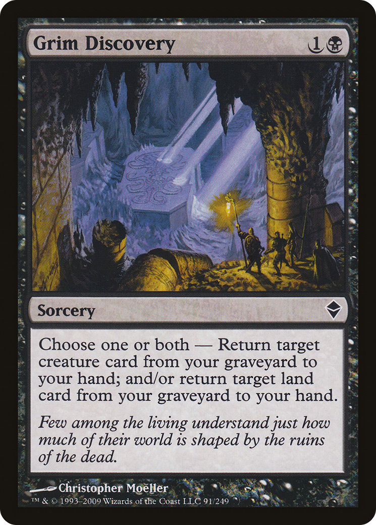 Grim Discovery (ZEN-091) - Zendikar - Premium MTG Single from Wizards of the Coast - Just $0.08! Shop now at Game Crave Tournament Store