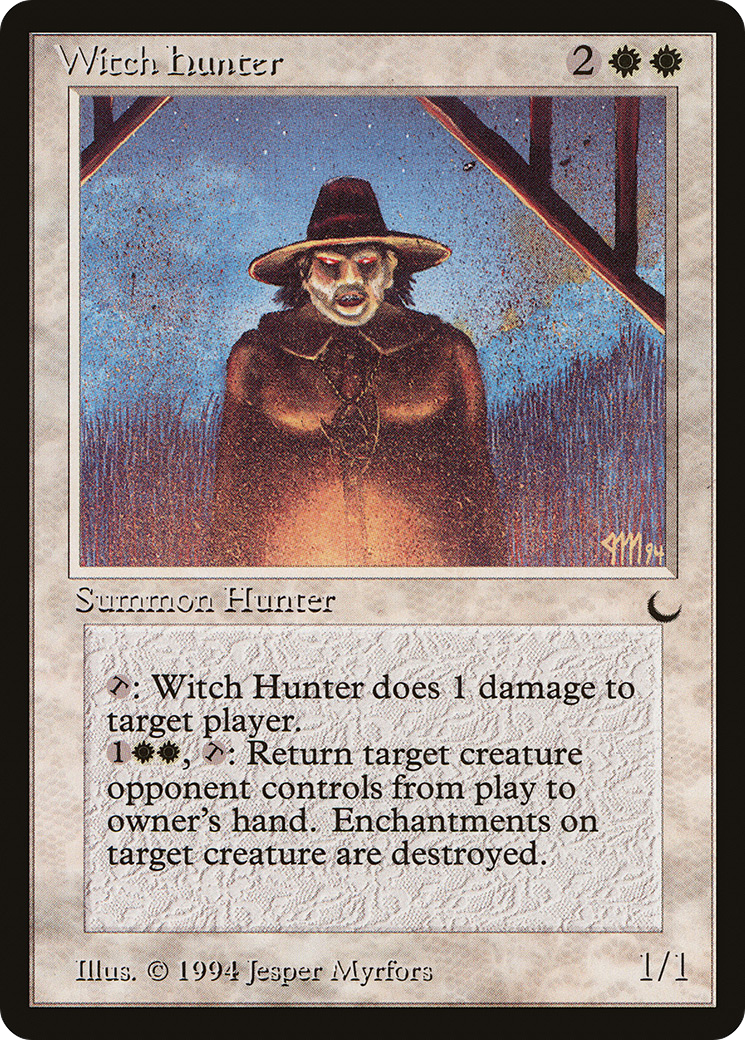 Witch Hunter (DRK-019) - The Dark - Premium MTG Single from Wizards of the Coast - Just $1.07! Shop now at Game Crave Tournament Store