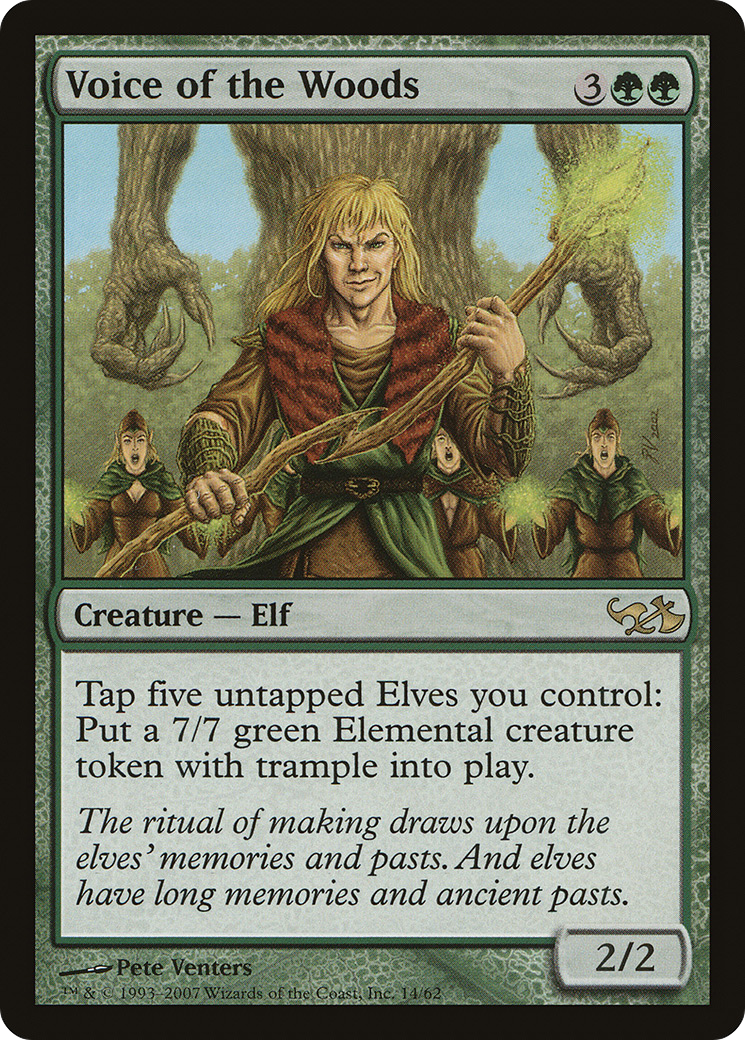 Voice of the Woods (DD1-014) - Duel Decks: Elves vs. Goblins - Premium MTG Single from Wizards of the Coast - Just $0.08! Shop now at Game Crave Tournament Store