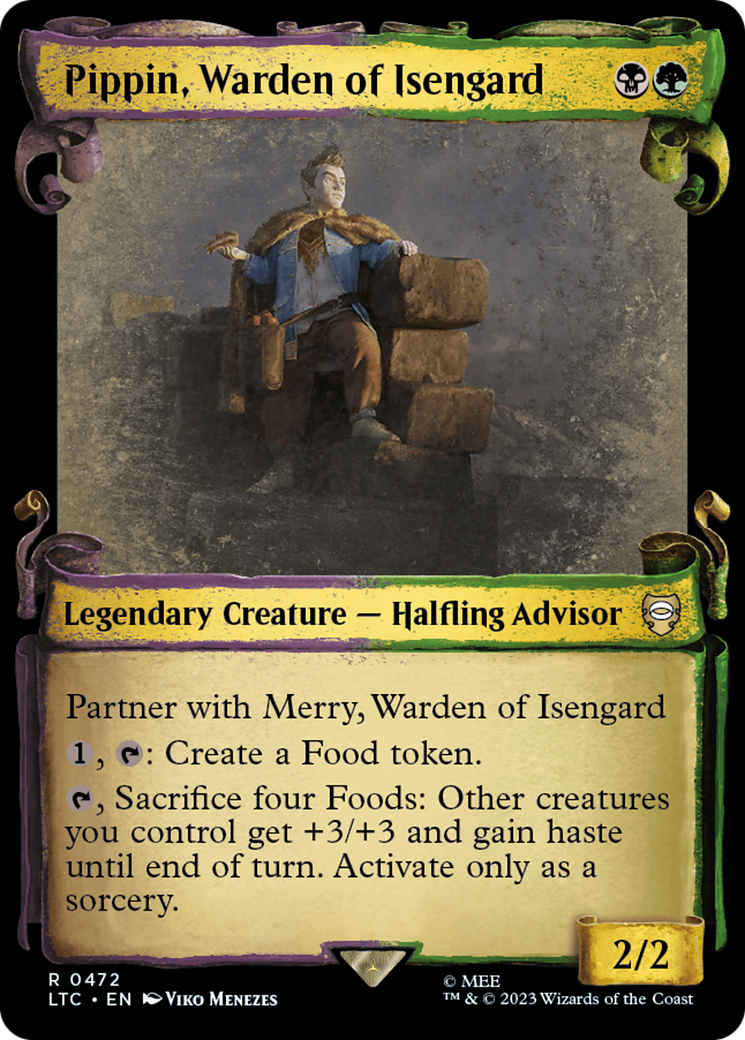Pippin, Warden of Isengard (LTC-472) - Tales of Middle-earth Commander: (Showcase) Foil - Premium MTG Single from Wizards of the Coast - Just $1.40! Shop now at Game Crave Tournament Store