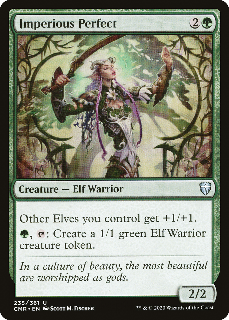 Imperious Perfect (CMR-235) - Commander Legends - Premium MTG Single from Wizards of the Coast - Just $0.09! Shop now at Game Crave Tournament Store
