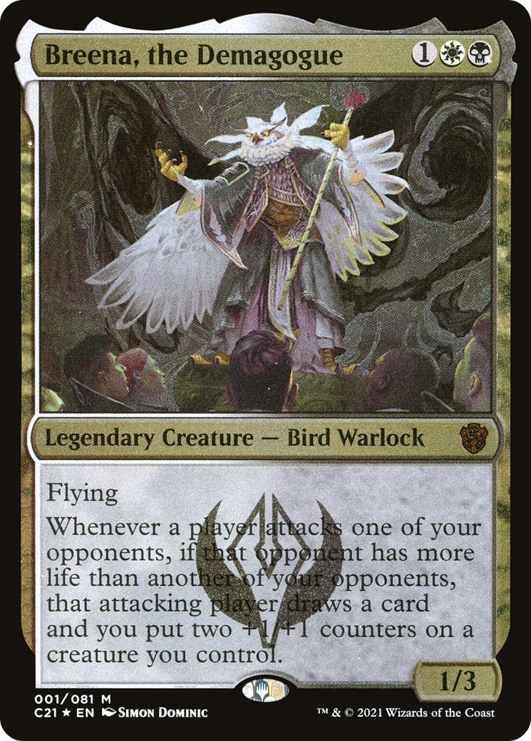 Breena, the Demagogue (OC21-001) - Commander 2021 Display Commanders Etched Foil - Premium MTG Single from Wizards of the Coast - Just $0.08! Shop now at Game Crave Tournament Store