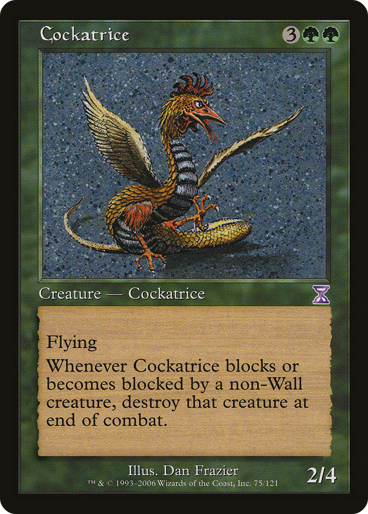 Cockatrice (TSB-075) - Time Spiral Timeshifted - Premium MTG Single from Wizards of the Coast - Just $0.08! Shop now at Game Crave Tournament Store