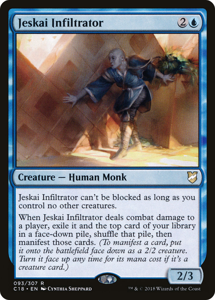 Jeskai Infiltrator (C18-093) - Commander 2018 - Premium MTG Single from Wizards of the Coast - Just $0.25! Shop now at Game Crave Tournament Store