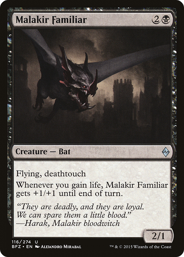 Malakir Familiar (BFZ-116) - Battle for Zendikar - Premium MTG Single from Wizards of the Coast - Just $0.08! Shop now at Game Crave Tournament Store