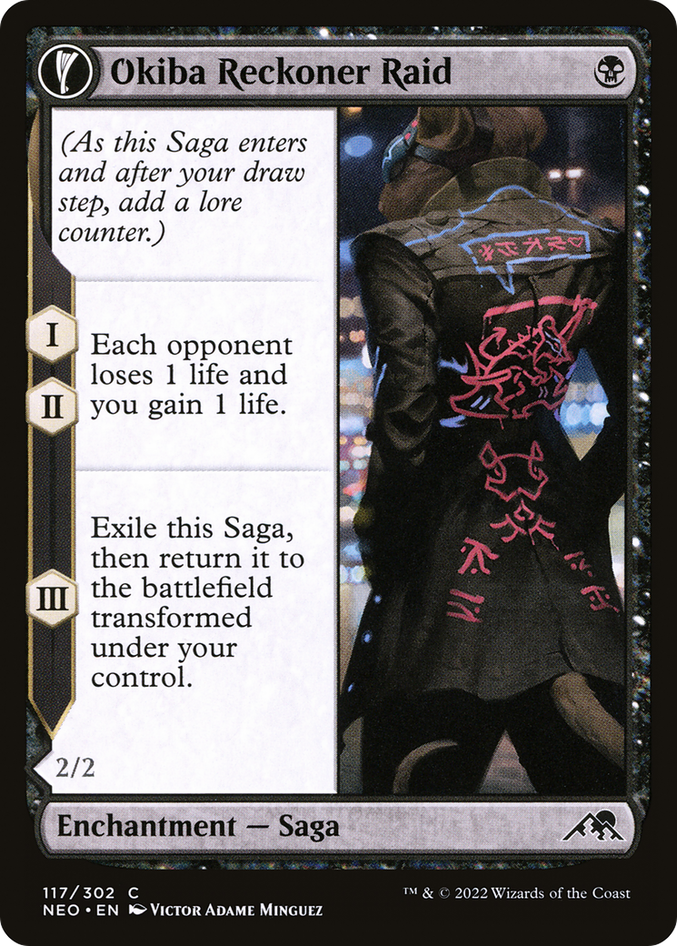 Okiba Reckoner Raid // Nezumi Road Captain (NEO-117) - Kamigawa: Neon Dynasty: (fandfc) - Premium MTG Single from Wizards of the Coast - Just $0.08! Shop now at Game Crave Tournament Store