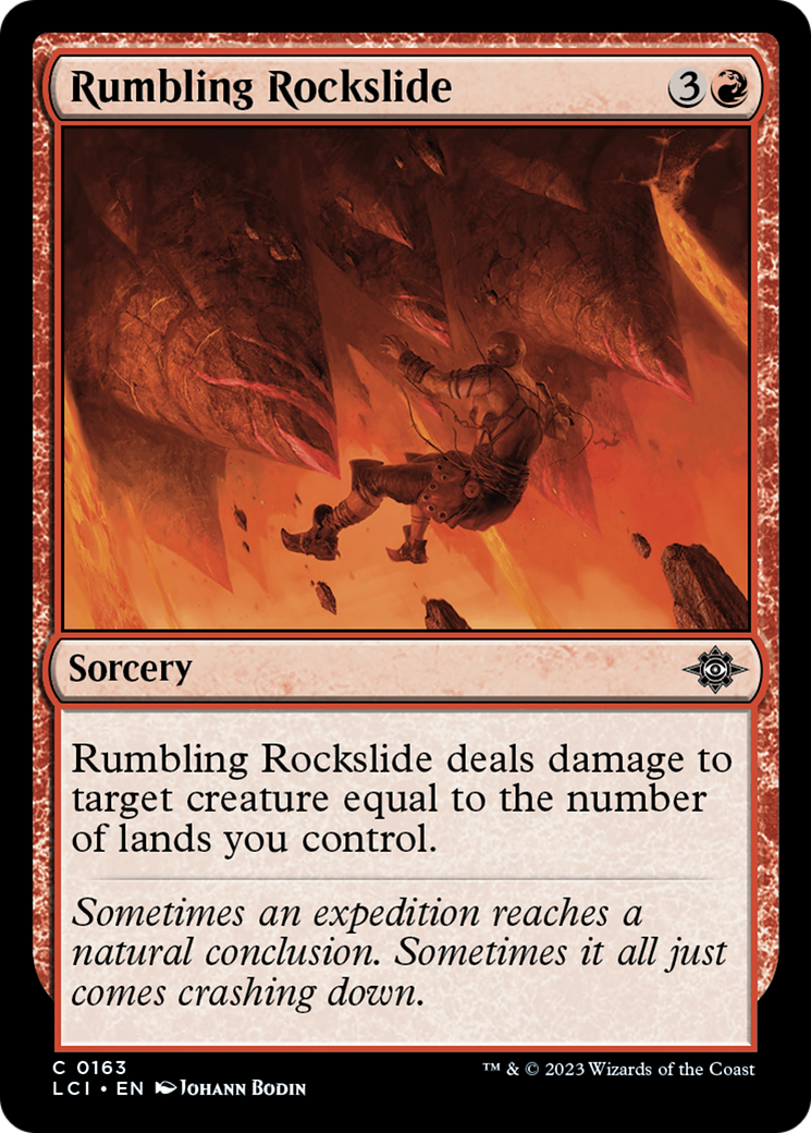 Rumbling Rockslide (LCI-163) - The Lost Caverns of Ixalan - Premium MTG Single from Wizards of the Coast - Just $0.08! Shop now at Game Crave Tournament Store