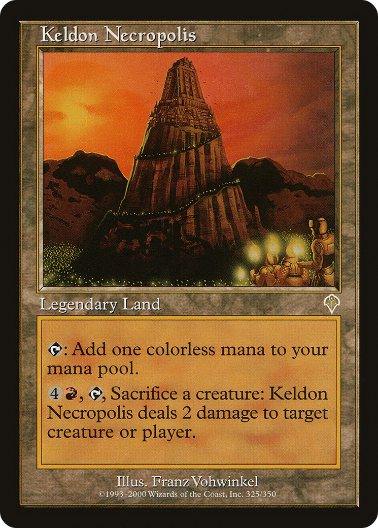 Keldon Necropolis (INV-325) - Invasion Foil - Premium MTG Single from Wizards of the Coast - Just $3.61! Shop now at Game Crave Tournament Store