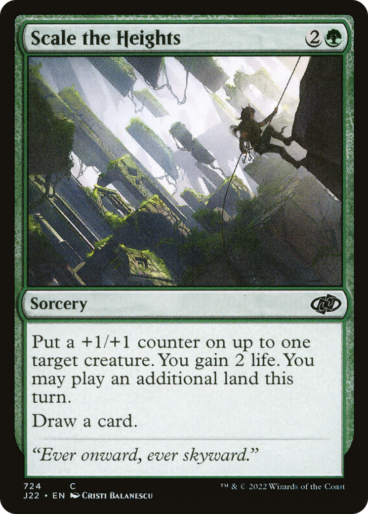 Scale the Heights (J22-724) - Jumpstart 2022 - Premium MTG Single from Wizards of the Coast - Just $0.25! Shop now at Game Crave Tournament Store