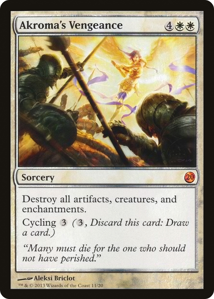 Akroma's Vengeance (V13-011) - From the Vault: Twenty Foil - Premium MTG Single from Wizards of the Coast - Just $0.51! Shop now at Game Crave Tournament Store