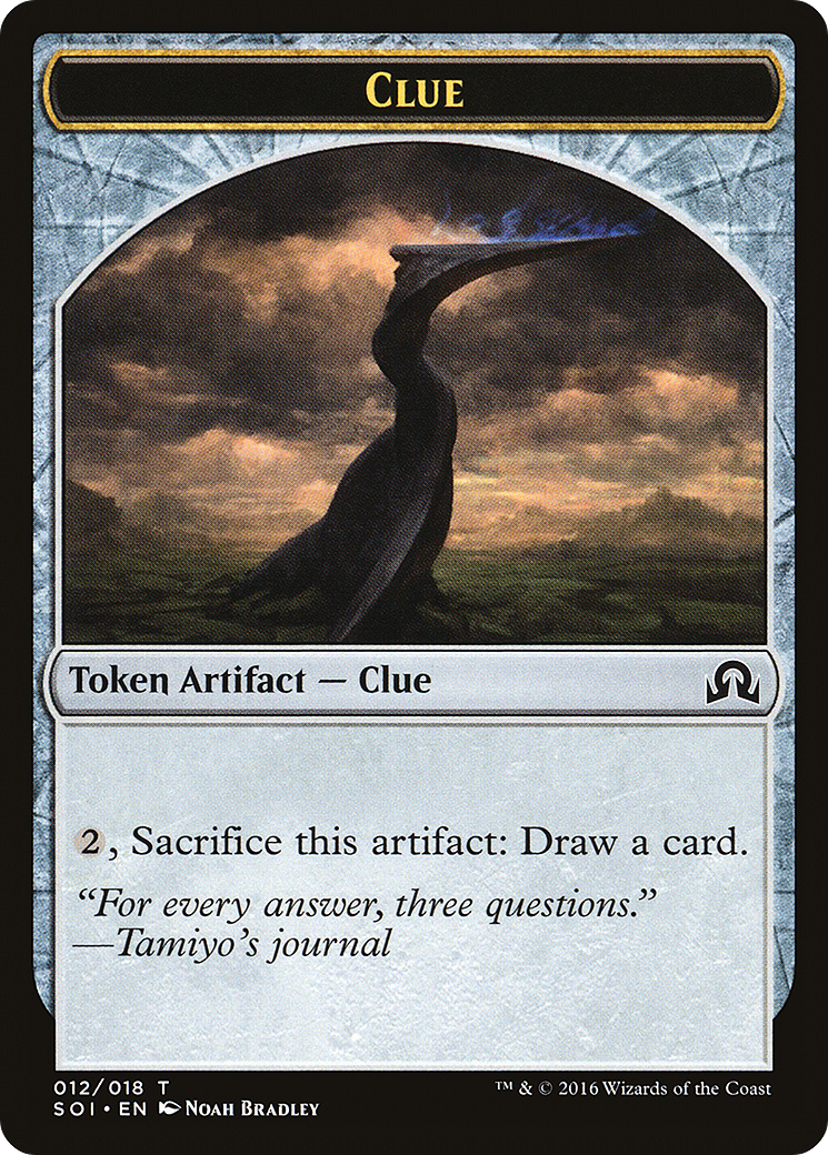 Clue (TSOI-012) - Shadows over Innistrad Tokens - Premium MTG Single from Wizards of the Coast - Just $0.08! Shop now at Game Crave Tournament Store