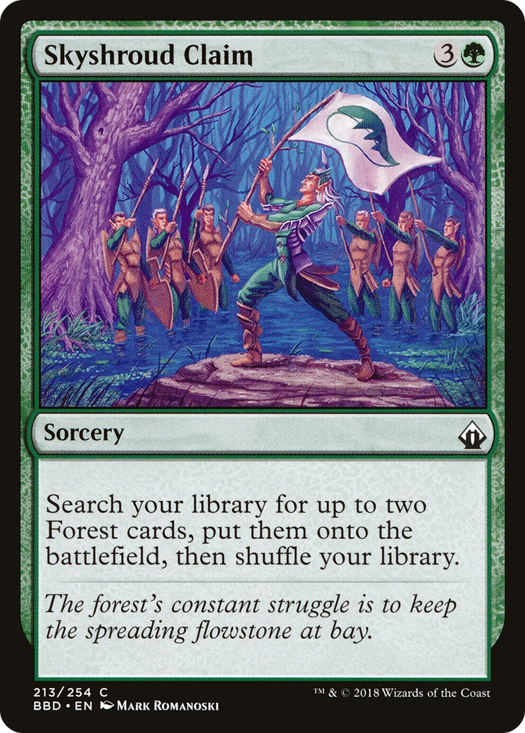Skyshroud Claim (BBD-213) - Battlebond Foil - Premium MTG Single from Wizards of the Coast - Just $1.97! Shop now at Game Crave Tournament Store