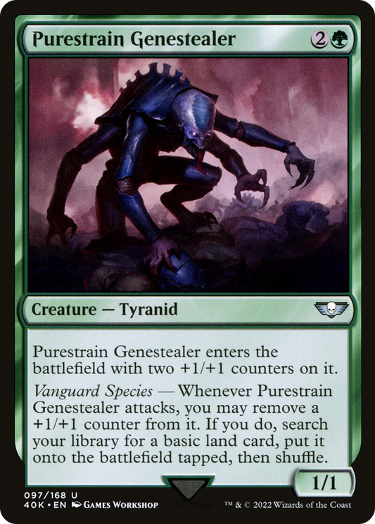 Purestrain Genestealer (40K-097) - Warhammer 40,000 Commander - Premium MTG Single from Wizards of the Coast - Just $0.25! Shop now at Game Crave Tournament Store