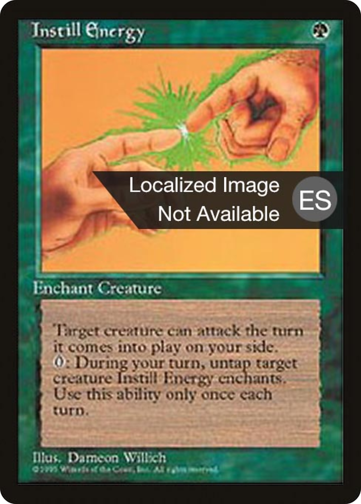 Instill Energy (4BB-252) - Fourth Edition Foreign Black Border - Premium MTG Single from Wizards of the Coast - Just $1.03! Shop now at Game Crave Tournament Store