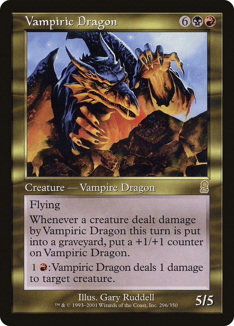 Vampiric Dragon (ODY-296) - Odyssey Foil - Premium MTG Single from Wizards of the Coast - Just $5.98! Shop now at Game Crave Tournament Store
