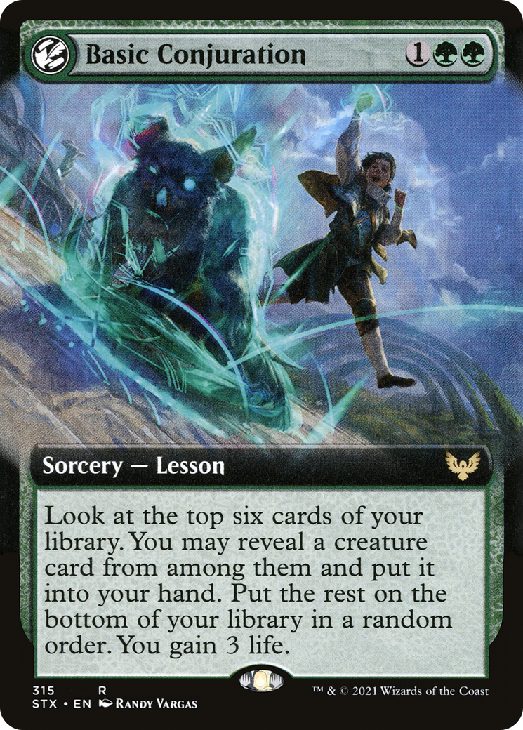 Basic Conjuration (STX-315) - Strixhaven: School of Mages: (Extended Art, lesson) - Premium MTG Single from Wizards of the Coast - Just $0.08! Shop now at Game Crave Tournament Store