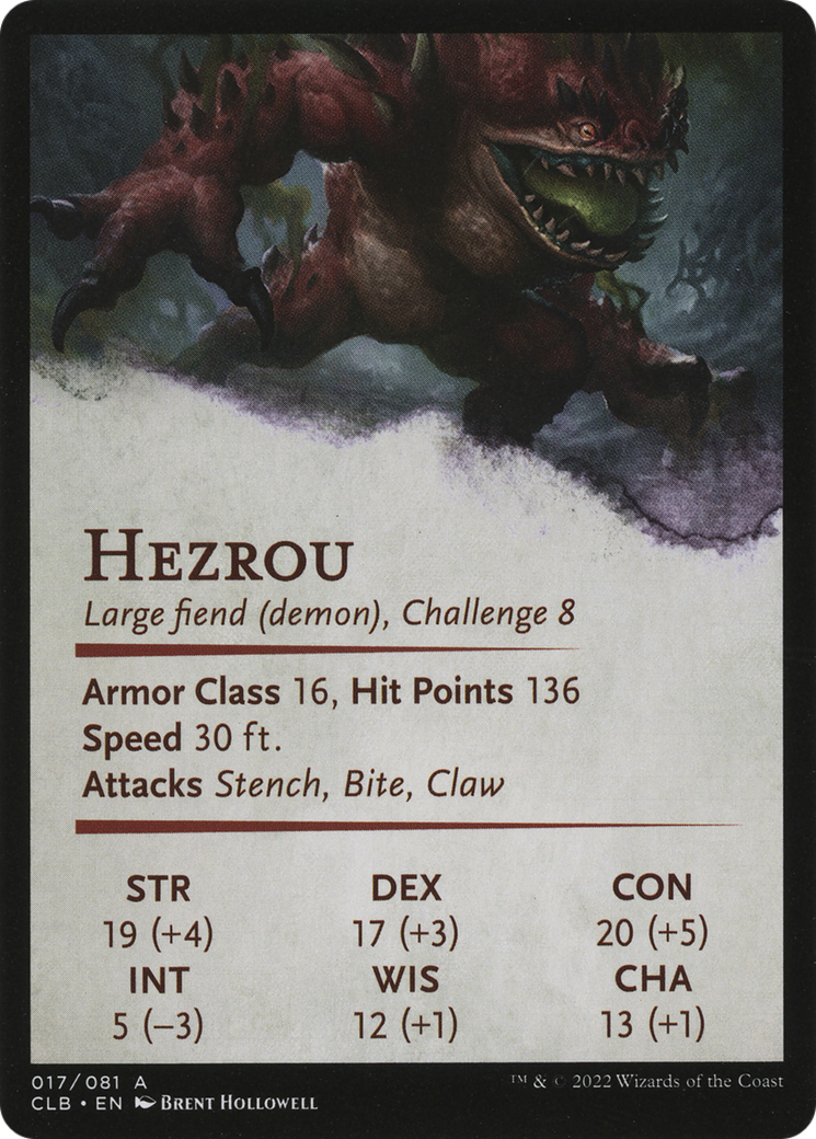 Hezrou // Hezrou (ACLB-017) - Battle for Baldur's Gate Art Series (Borderless) - Premium MTG Single from Wizards of the Coast - Just $0! Shop now at Game Crave Tournament Store