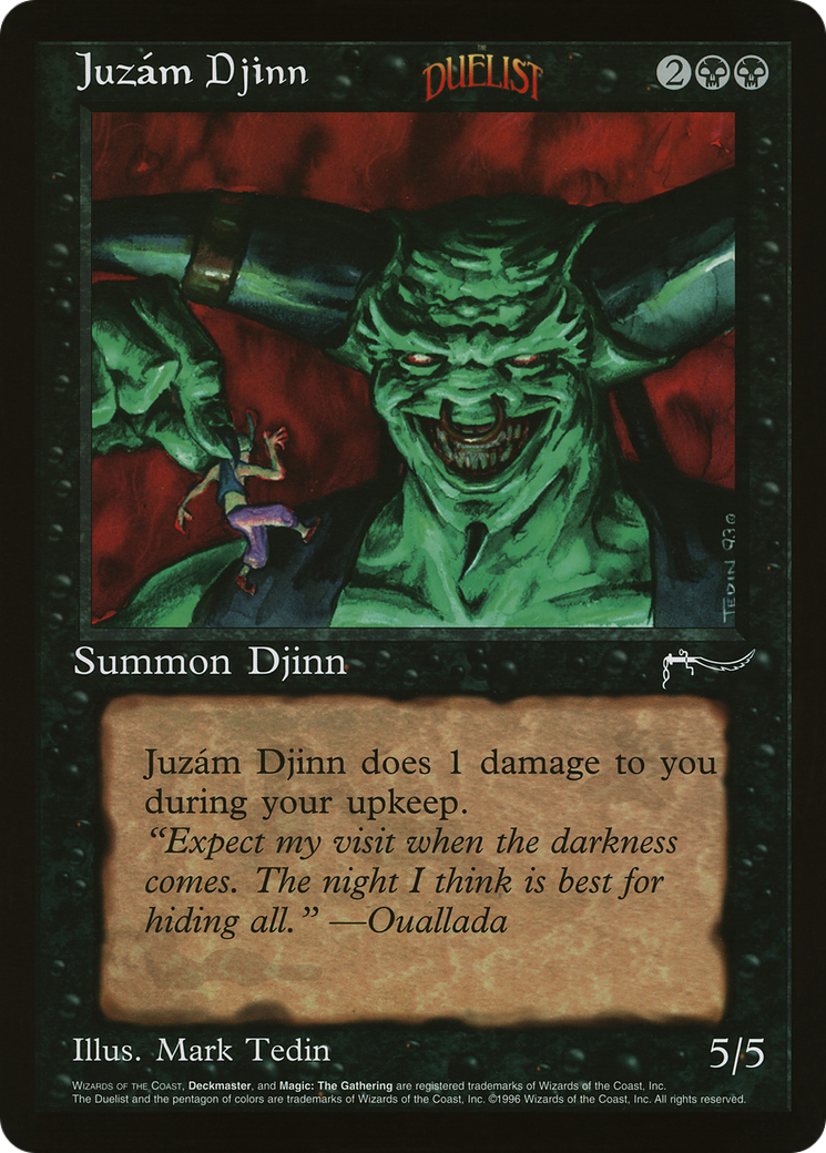 Juzám Djinn (O90P-003) - Oversized 90's Promos - Premium MTG Single from Wizards of the Coast - Just $0! Shop now at Game Crave Tournament Store