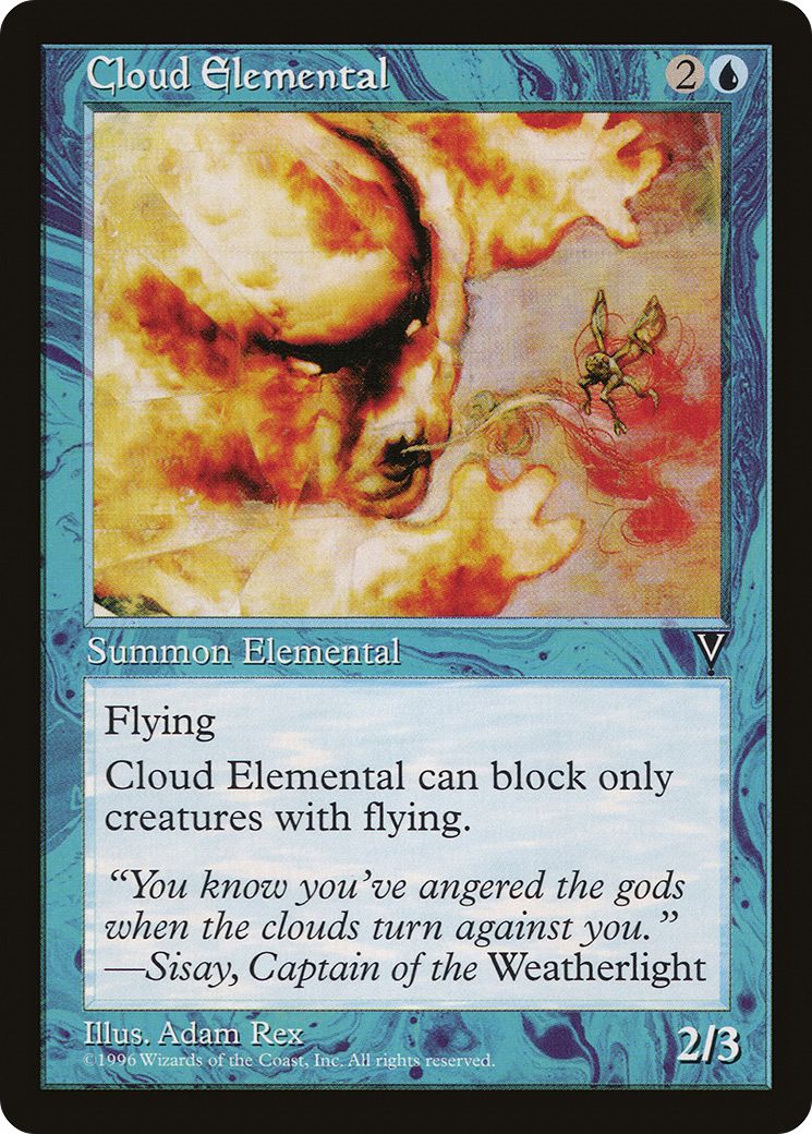 Cloud Elemental (VIS-029) - Visions - Premium MTG Single from Wizards of the Coast - Just $0.25! Shop now at Game Crave Tournament Store