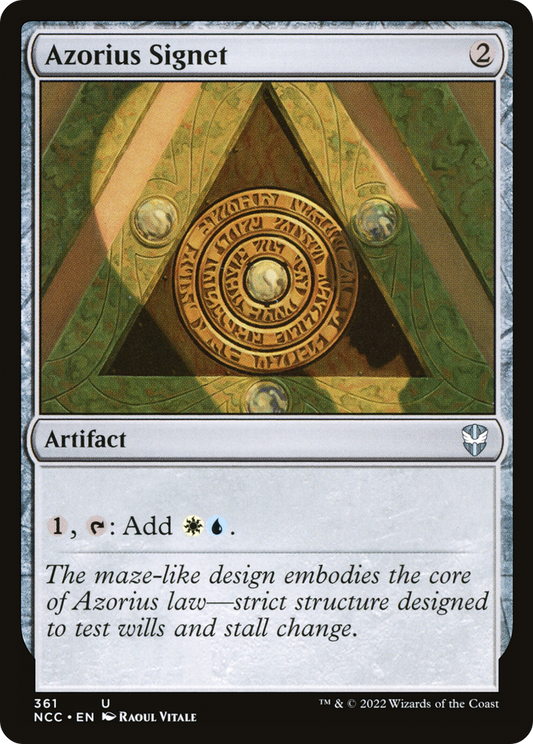 Azorius Signet (NCC-361) - New Capenna Commander - Premium MTG Single from Wizards of the Coast - Just $0.46! Shop now at Game Crave Tournament Store