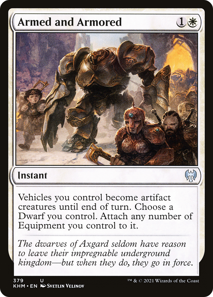 Armed and Armored (KHM-379) - Kaldheim - Premium MTG Single from Wizards of the Coast - Just $0.08! Shop now at Game Crave Tournament Store