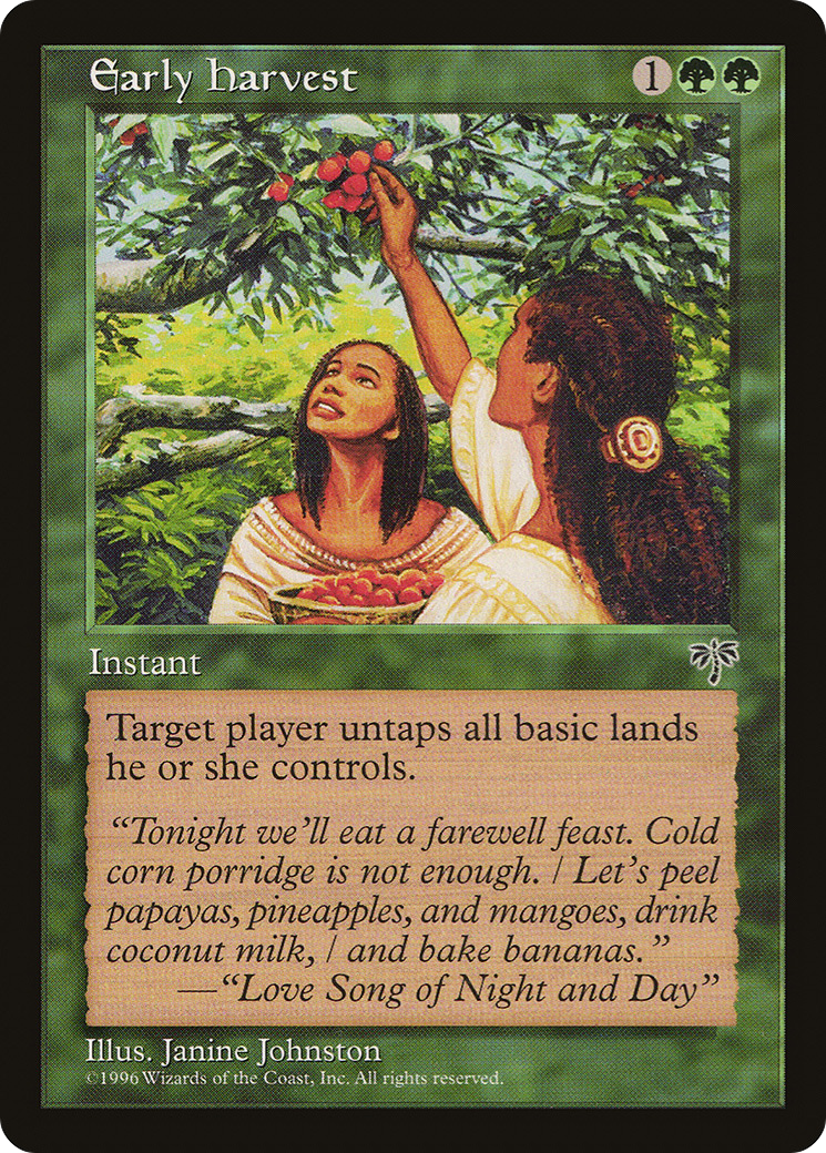 Early Harvest (MIR-213) - Mirage - Premium MTG Single from Wizards of the Coast - Just $0.38! Shop now at Game Crave Tournament Store