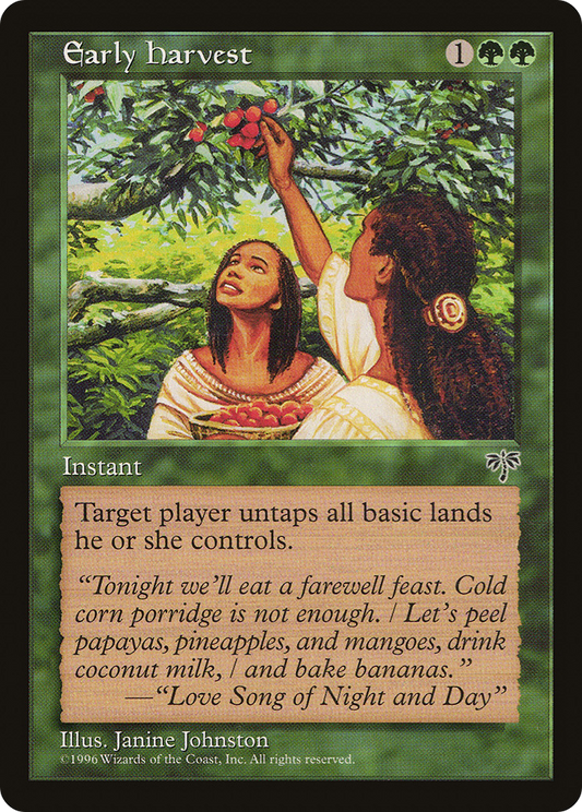 Early Harvest (MIR-213) - Mirage - Premium MTG Single from Wizards of the Coast - Just $0.38! Shop now at Game Crave Tournament Store