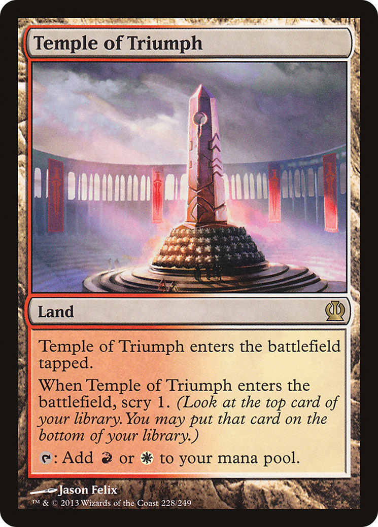 Temple of Triumph (THS-228) - Theros - Premium MTG Single from Wizards of the Coast - Just $0.25! Shop now at Game Crave Tournament Store