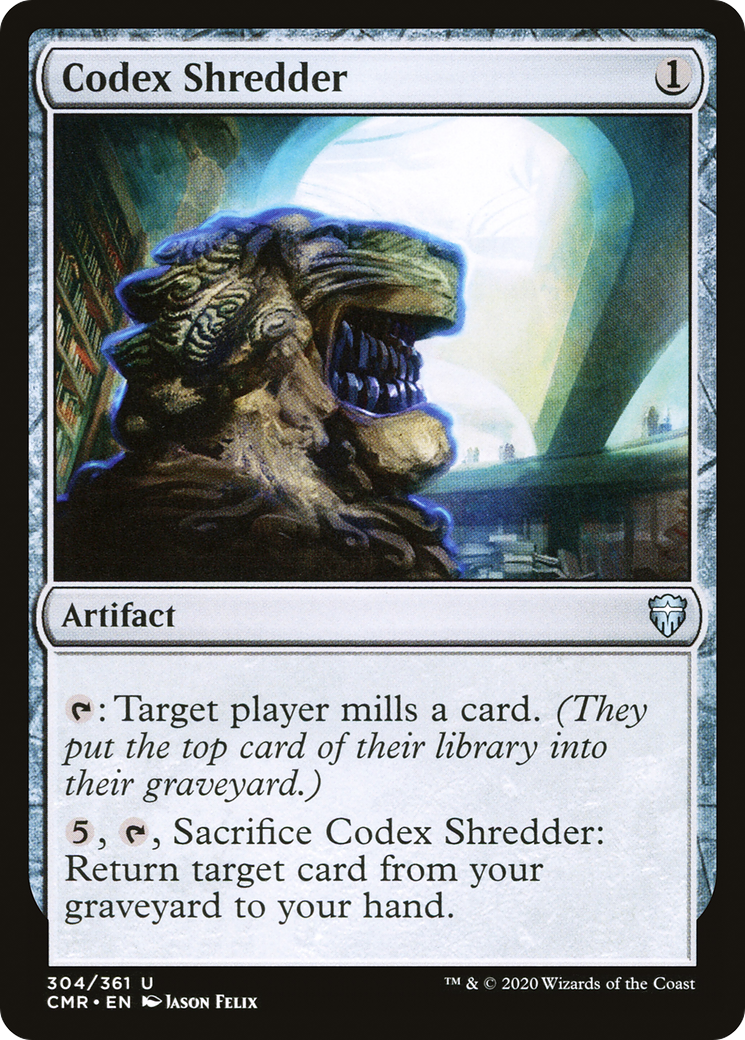 Codex Shredder (CMR-304) - Commander Legends - Premium MTG Single from Wizards of the Coast - Just $0.08! Shop now at Game Crave Tournament Store