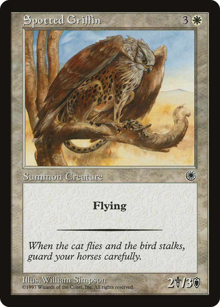 Spotted Griffin (POR-028) - Portal - Premium MTG Single from Wizards of the Coast - Just $0.08! Shop now at Game Crave Tournament Store