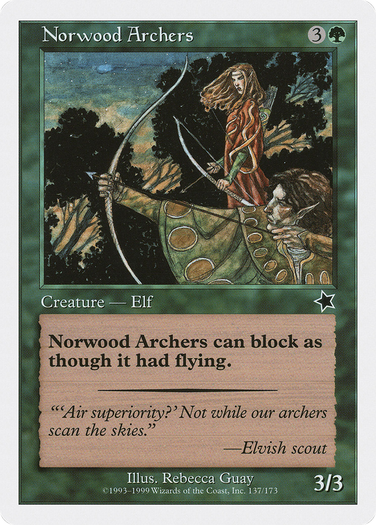 Norwood Archers (S99-137) - Starter 1999 - Premium MTG Single from Wizards of the Coast - Just $0.08! Shop now at Game Crave Tournament Store
