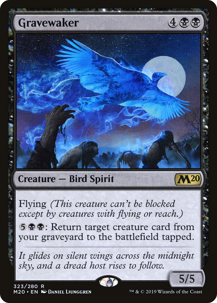 Gravewaker (M20-323) - Core Set 2020 - Premium MTG Single from Wizards of the Coast - Just $0.25! Shop now at Game Crave Tournament Store