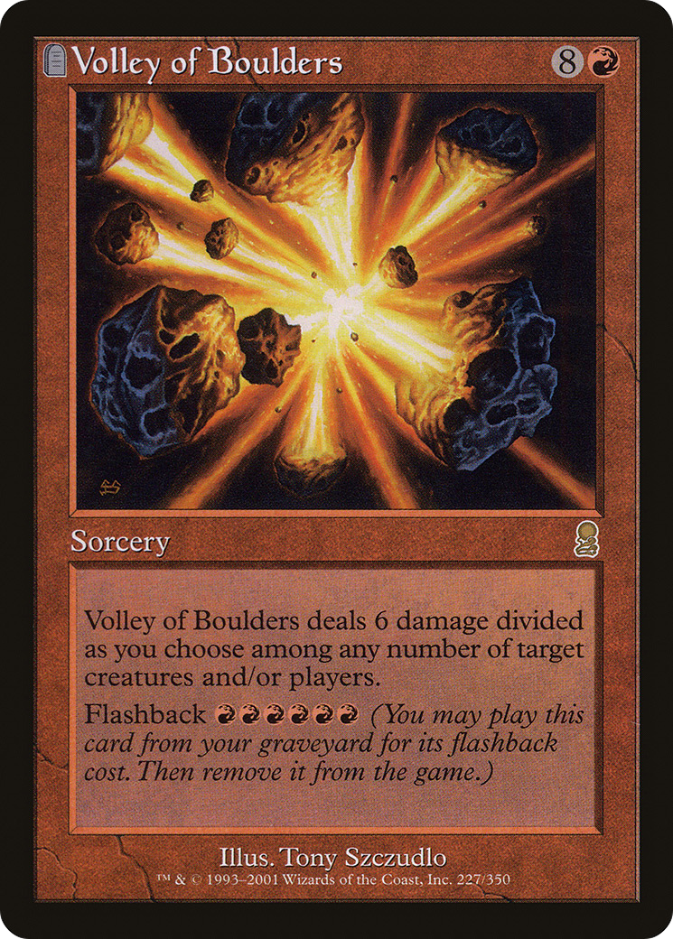 Volley of Boulders (ODY-227) - Odyssey: (tombstone) - Premium MTG Single from Wizards of the Coast - Just $0.10! Shop now at Game Crave Tournament Store