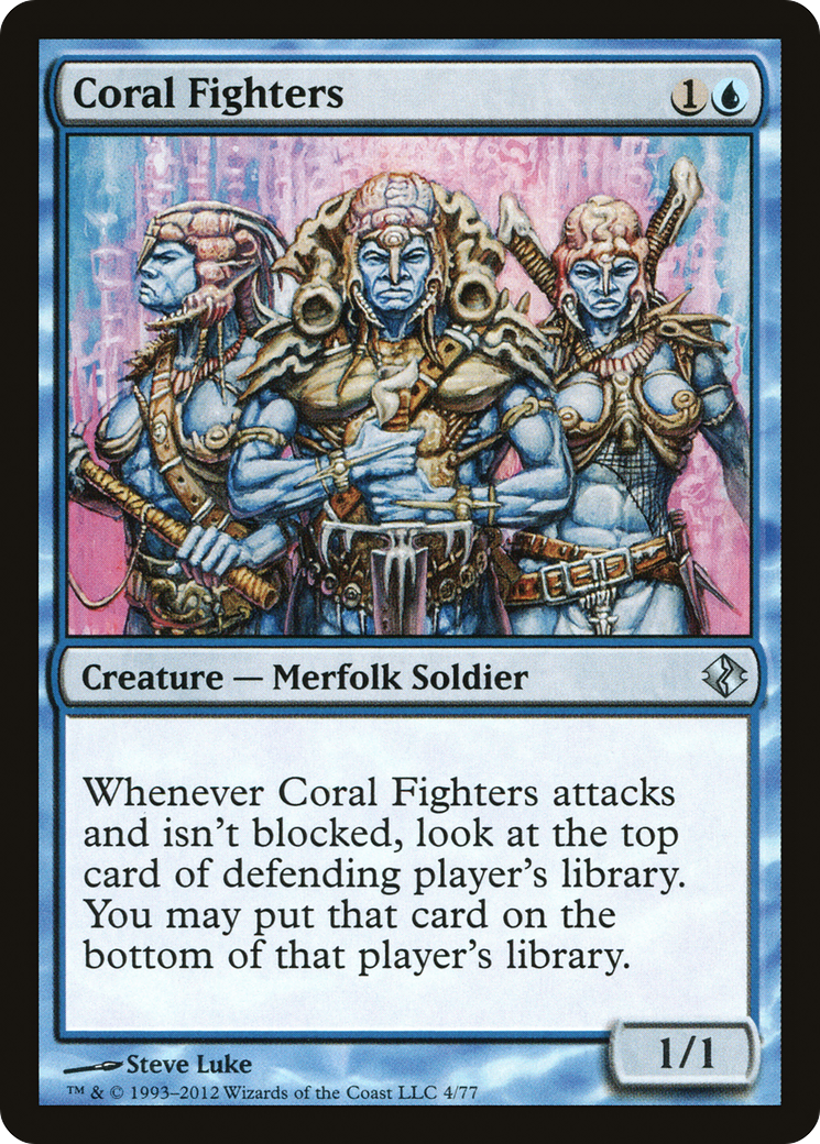 Coral Fighters (DDI-004) - Duel Decks: Venser vs. Koth - Premium MTG Single from Wizards of the Coast - Just $0.25! Shop now at Game Crave Tournament Store