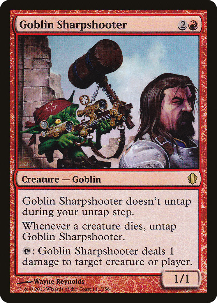 Goblin Sharpshooter (C13-111) - Commander 2013 - Premium MTG Single from Wizards of the Coast - Just $19.24! Shop now at Game Crave Tournament Store