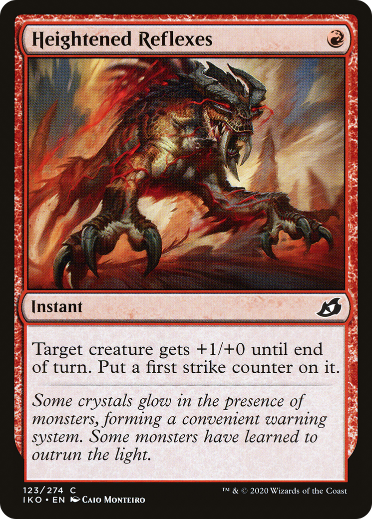 Heightened Reflexes (IKO-123) - Ikoria: Lair of Behemoths Foil - Premium MTG Single from Wizards of the Coast - Just $0.25! Shop now at Game Crave Tournament Store