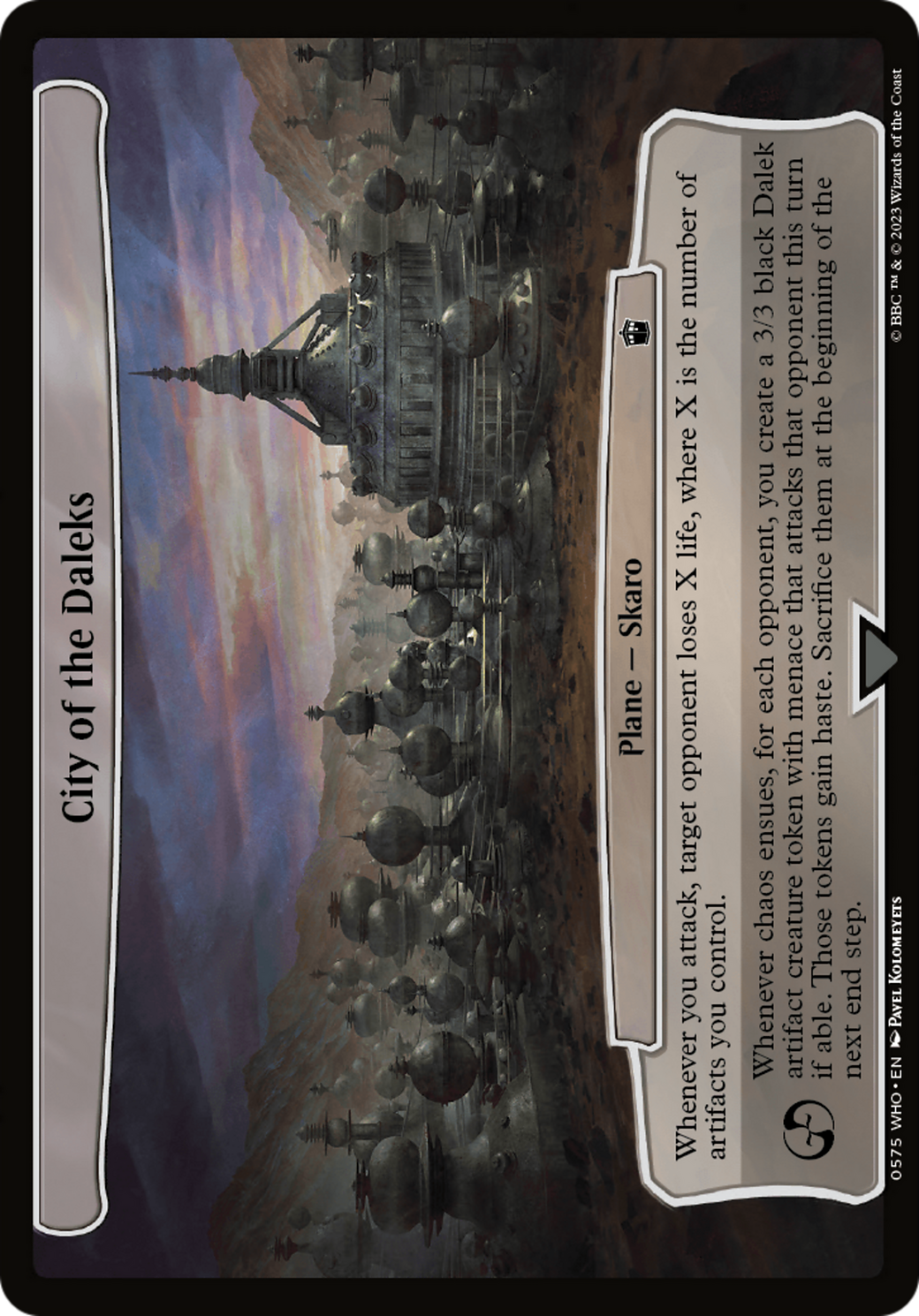 City of the Daleks (WHO-575) - Doctor Who - Premium MTG Single from Wizards of the Coast - Just $0.25! Shop now at Game Crave Tournament Store