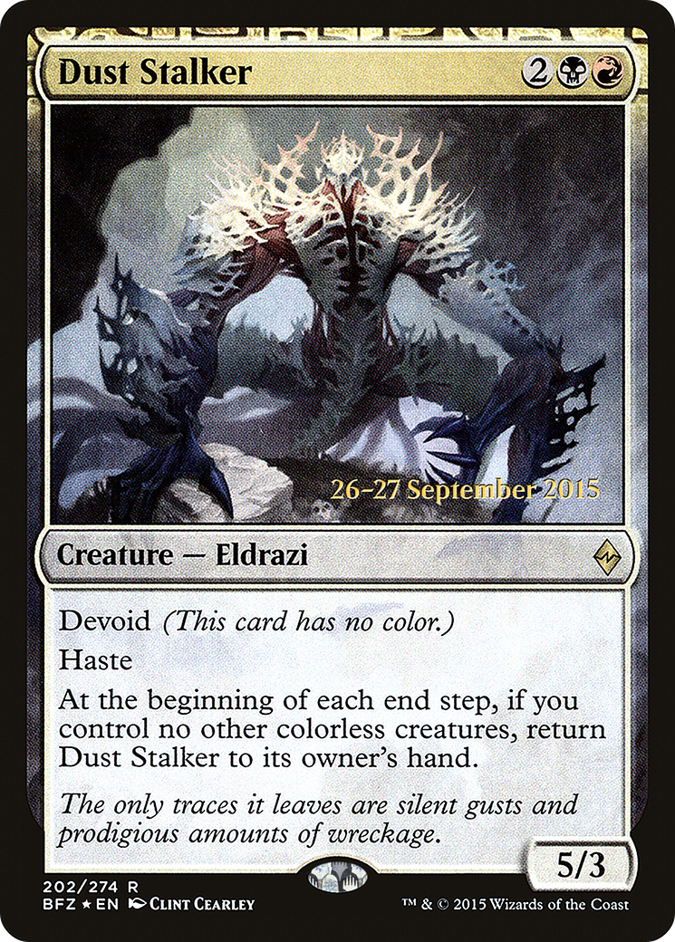 Dust Stalker (PBFZ-202S) - Battle for Zendikar Promos: (devoid) Foil - Premium MTG Single from Wizards of the Coast - Just $0.20! Shop now at Game Crave Tournament Store