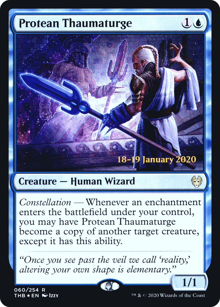Protean Thaumaturge (PTHB-60S) - Theros Beyond Death Promos Foil - Premium MTG Single from Wizards of the Coast - Just $0.13! Shop now at Game Crave Tournament Store