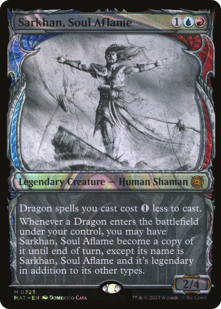 Sarkhan, Soul Aflame (MAT-225) - March of the Machine: The Aftermath: (Showcase) Foil - Premium MTG Single from Wizards of the Coast - Just $11.41! Shop now at Game Crave Tournament Store