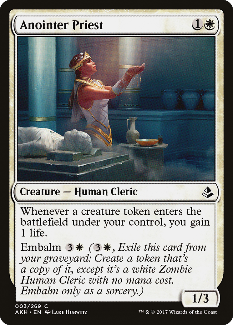 Anointer Priest (AKH-003) - Amonkhet Foil - Premium MTG Single from Wizards of the Coast - Just $0.58! Shop now at Game Crave Tournament Store