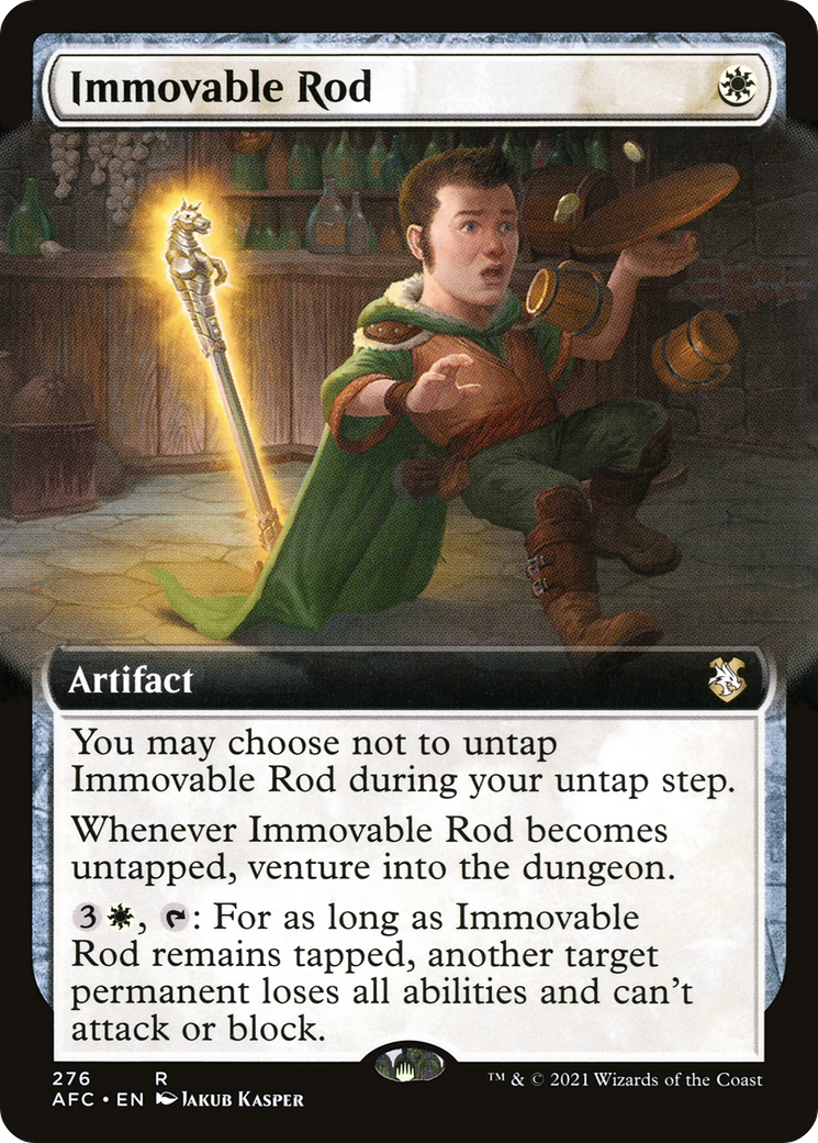 Immovable Rod (AFC-276) - Forgotten Realms Commander: (Extended Art) - Premium MTG Single from Wizards of the Coast - Just $0.11! Shop now at Game Crave Tournament Store