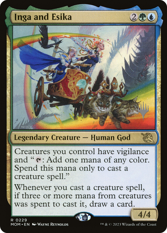 Inga and Esika (PMOM-229P) - March of the Machine Promos Foil - Premium MTG Single from Wizards of the Coast - Just $0.35! Shop now at Game Crave Tournament Store