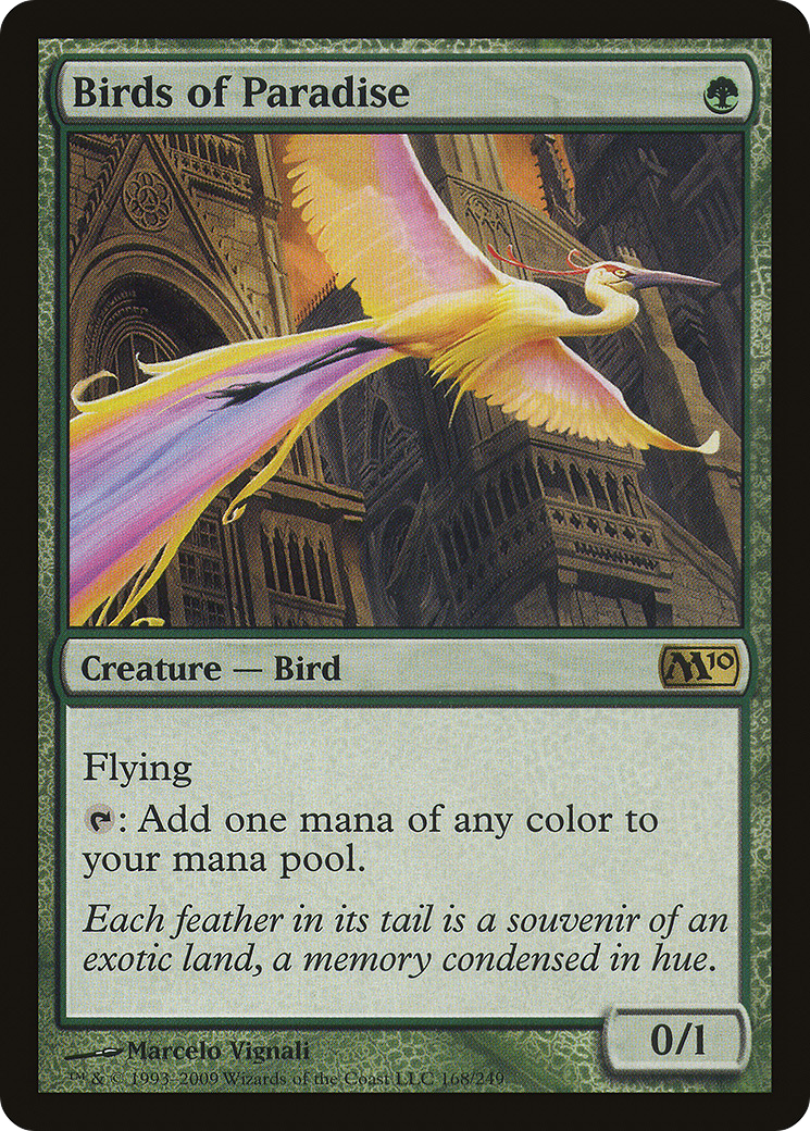 Birds of Paradise (M10-168) - Magic 2010 - Premium MTG Single from Wizards of the Coast - Just $1.66! Shop now at Game Crave Tournament Store