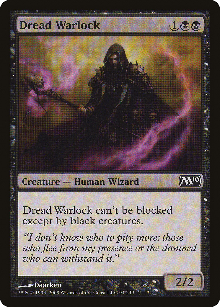 Dread Warlock (M10-094) - Magic 2010 - Premium MTG Single from Wizards of the Coast - Just $0.08! Shop now at Game Crave Tournament Store