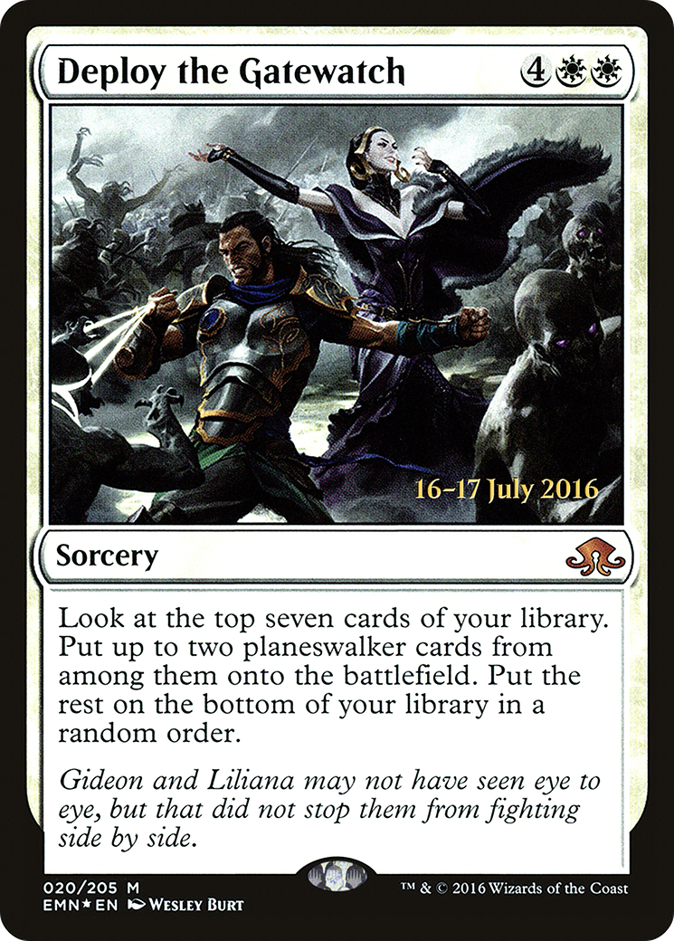 Deploy the Gatewatch (PEMN-20S) - Eldritch Moon Promos Foil - Premium MTG Single from Wizards of the Coast - Just $1.23! Shop now at Game Crave Tournament Store