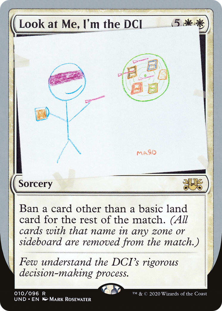 Look at Me, I'm the DCI (UND-010) - Unsanctioned - Premium MTG Single from Wizards of the Coast - Just $0.08! Shop now at Game Crave Tournament Store